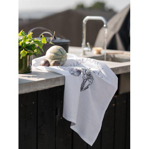 Ścierka kuchenne 'Strawberry' 47x70 - Biały