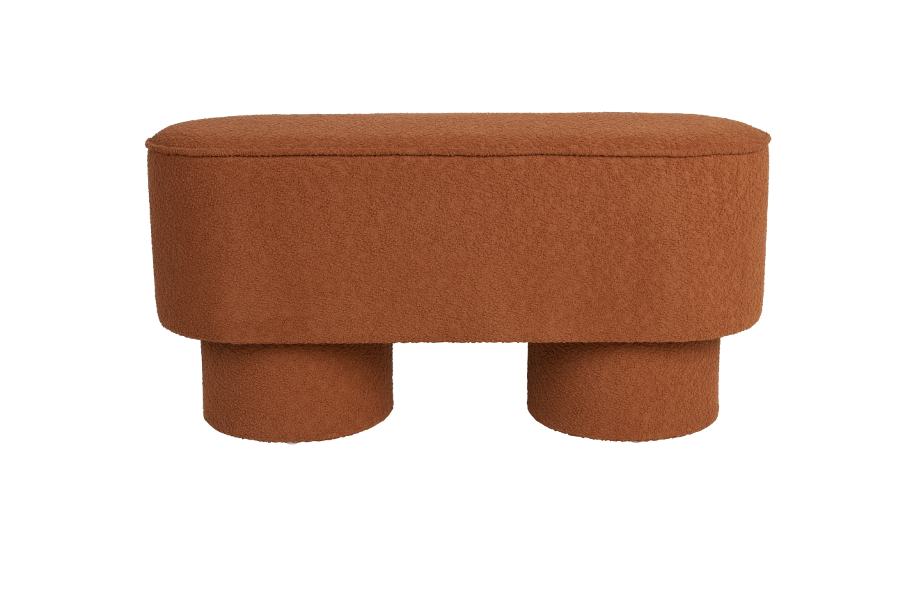 Ławka 'Marcos' - Czerwona/brązowa