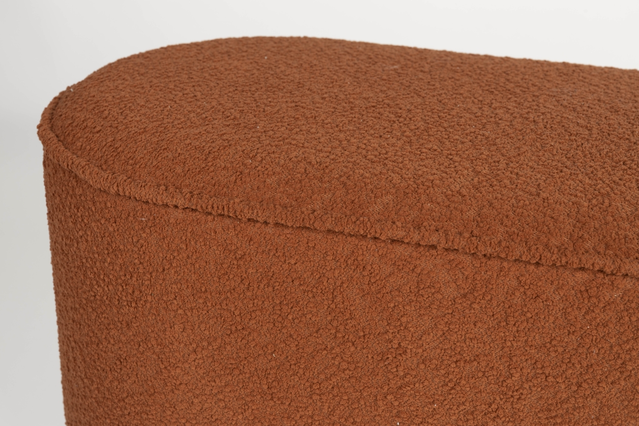 Ławka 'Marcos' - Czerwona/brązowa