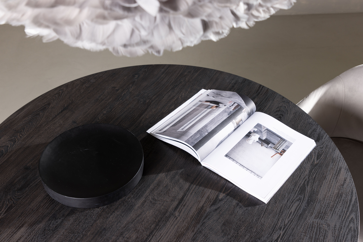 Stół jadalny 'Lisa' Okrągły 120cm - Czarny