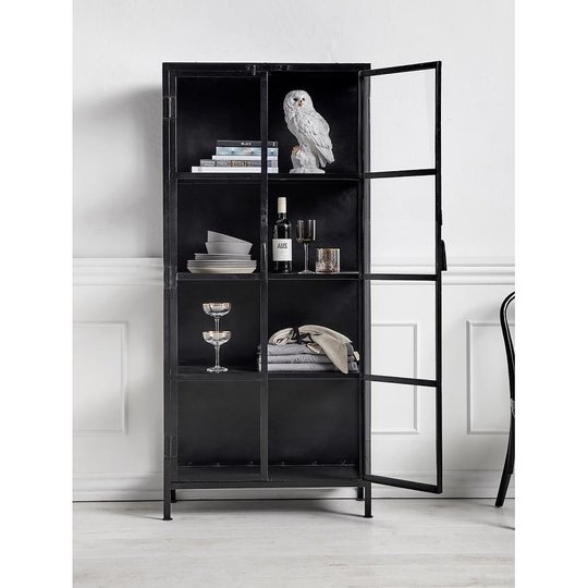 Witryna 'Phoenix' - Żelazo/Czarne