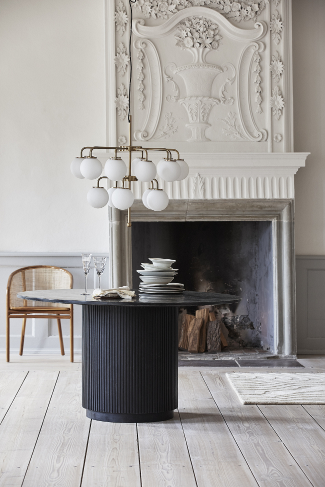 Lampa sufitowa 'Paloma' - Biała/Mosiężna