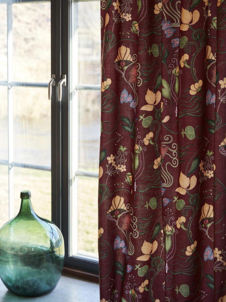 Firanka 'José' 135x240 - Bordowy