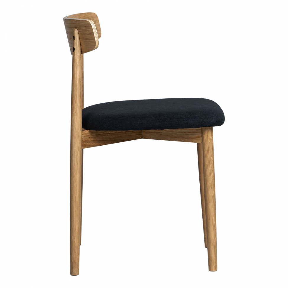 Krzesło 'Ystad' - Naturalne/Czarne