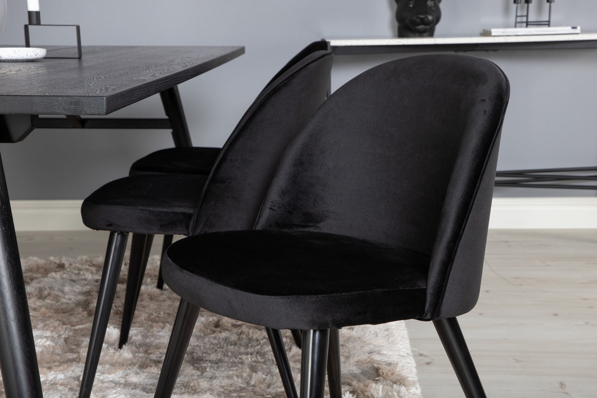 Krzesło 'Elverum' - Czarny