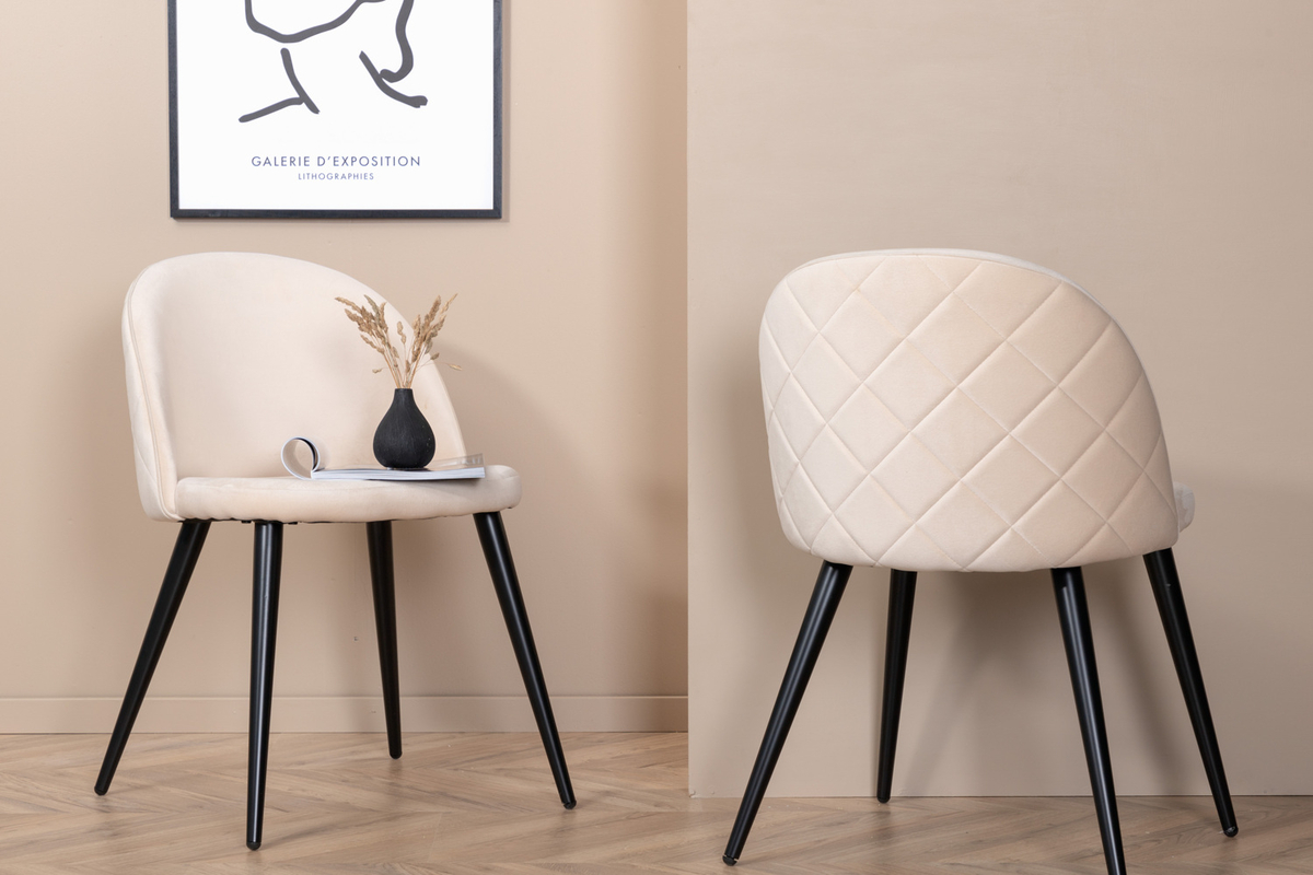 Krzesło 'Elverum' - Beżowy diament