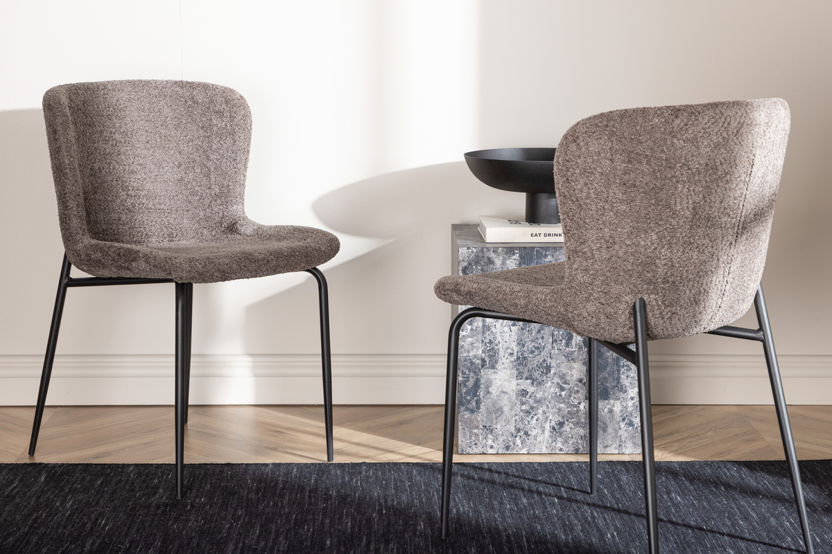 Krzesło 'Eresfjord' - Ciemnoszary/Czarny