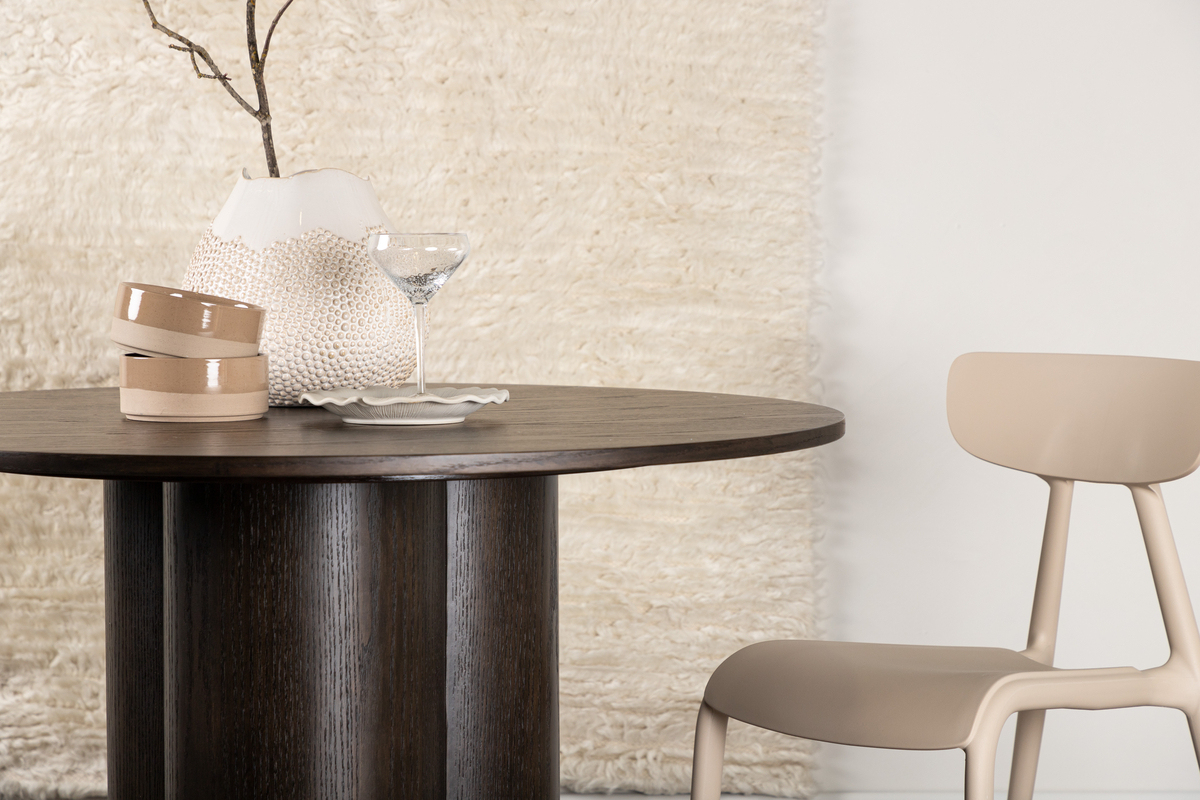 Stół 'Orsa' Okrągły 110cm - Zamszowy