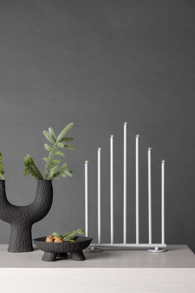 Świecznik adwentowy 'Åkinge' - Srebrny