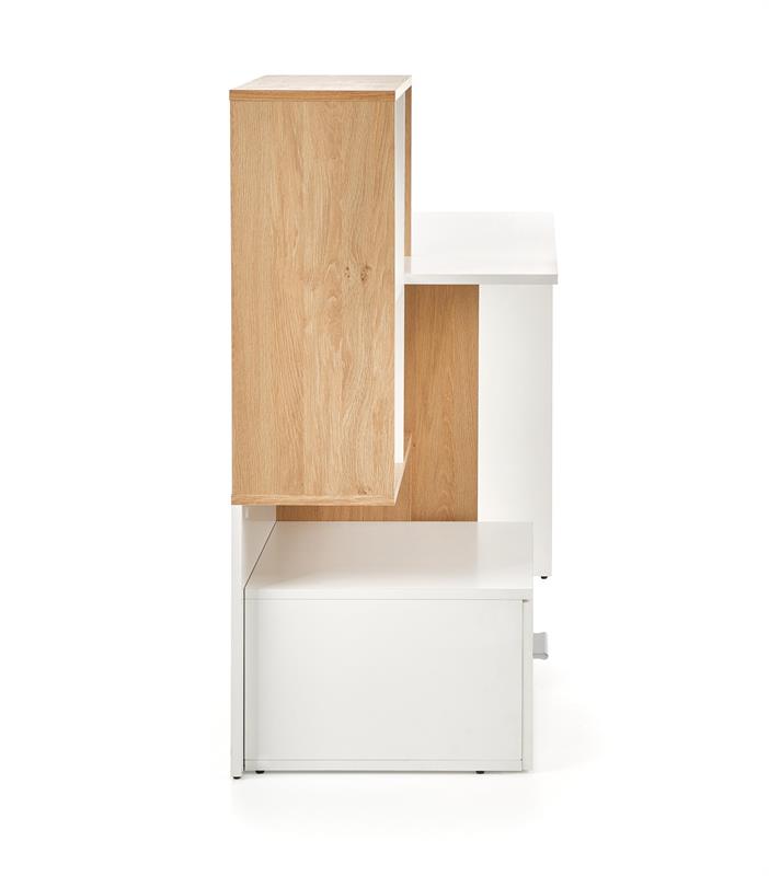 Biurko 'Grosso' - Białe/Naturalne