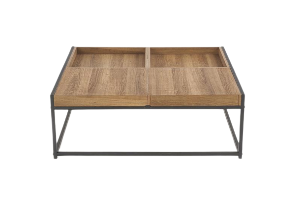 Stolik kawowy 'Fregata' - Dąb/Czarny