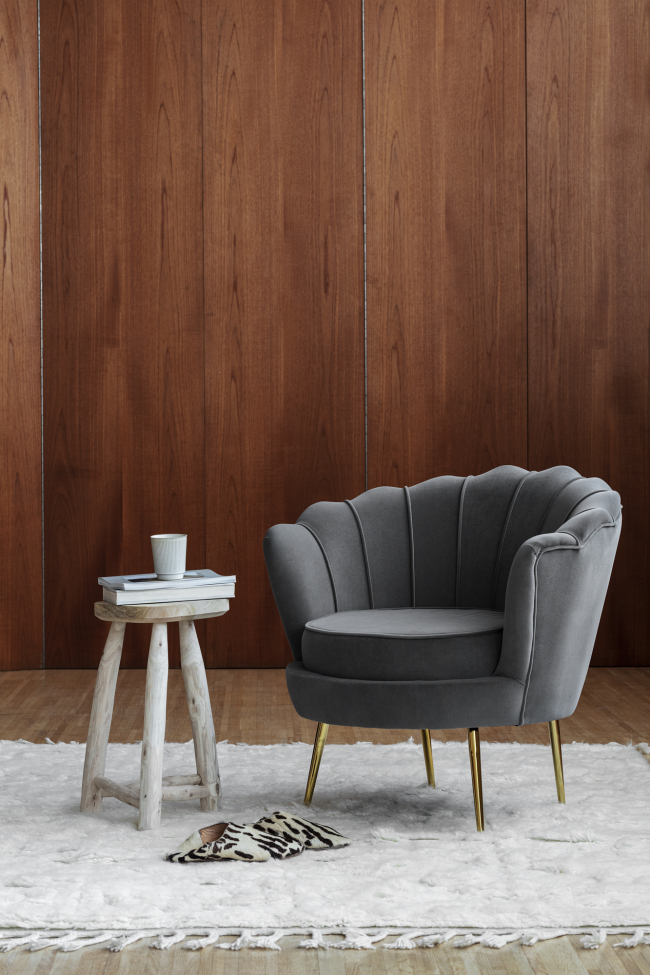 Fotel 'Snäcka' - Szary