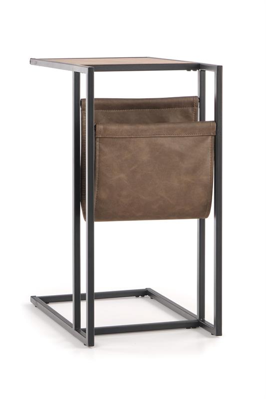 Stolik boczny 'Malmby' - Dąb/Czarny