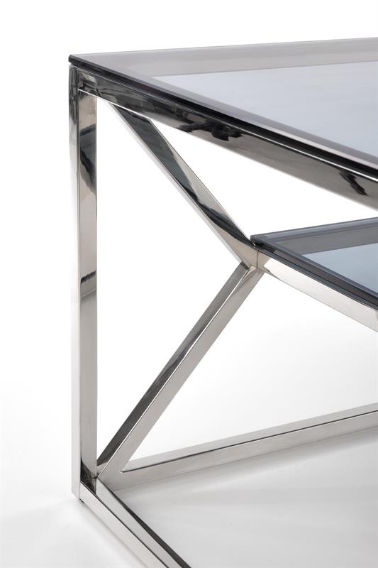 Stolik kawowy 'Aurora' - Srebrny