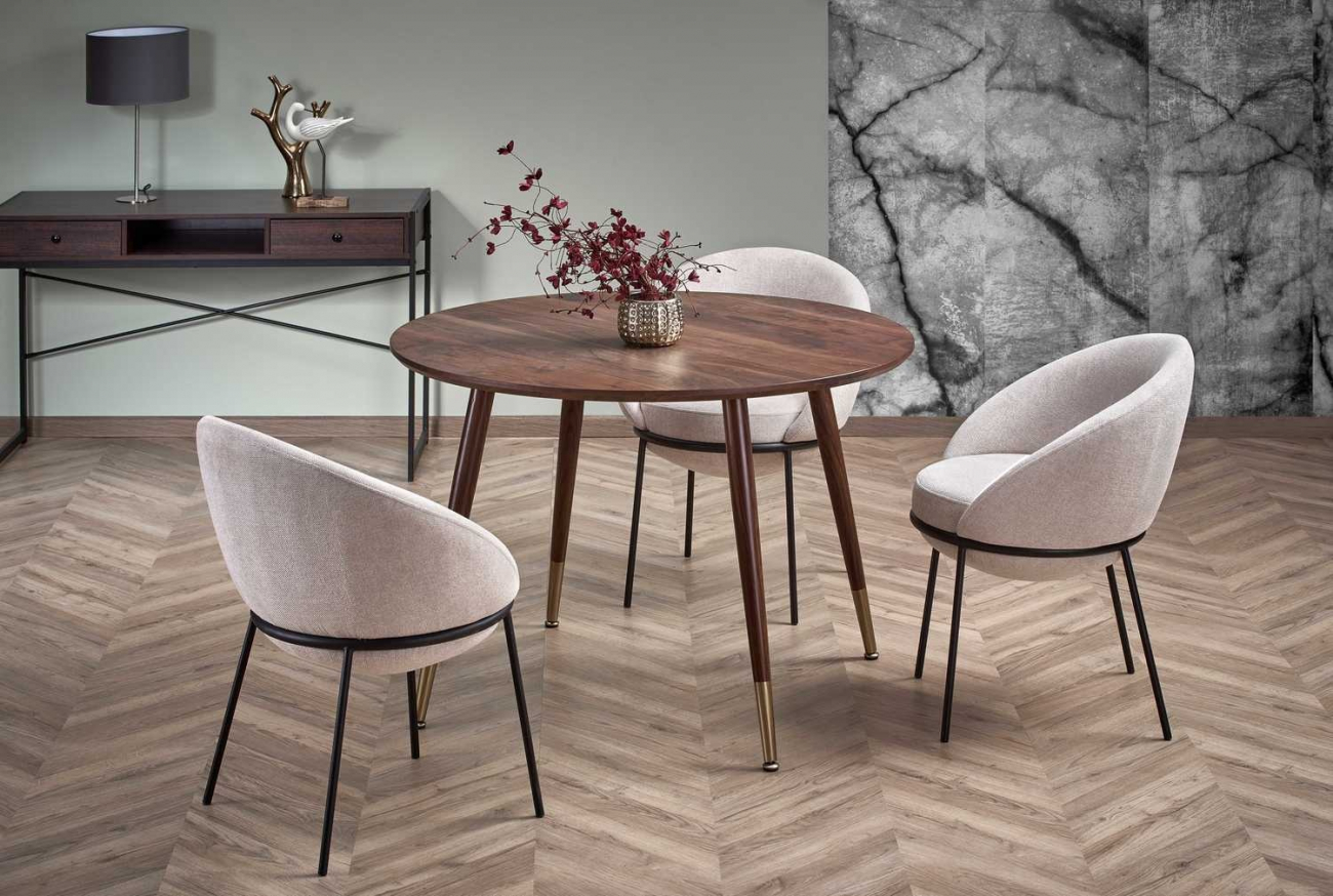 Stół 'Prime' Okrągły 110cm - Orzech