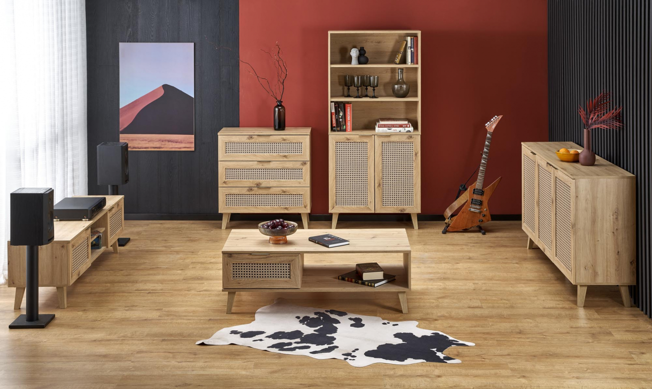 Stolik kawowy 'Borneo' - Naturalny