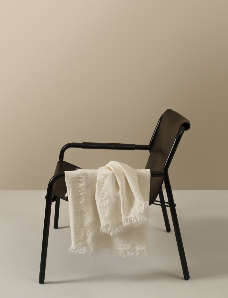 Koc 'Merlin' 130x170 - Biały