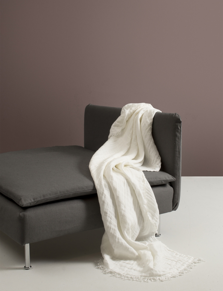 Koc 'Hannelin' 130x170 - Biały