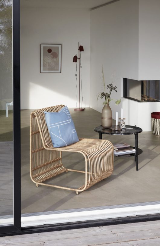 Stolik boczny 'Smoked' - Marmur