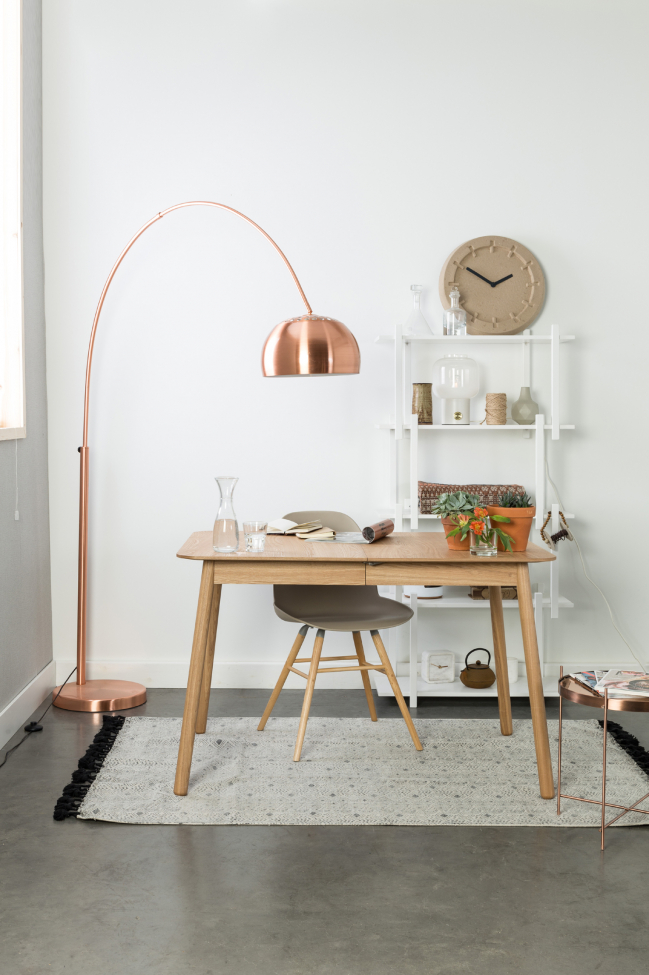 Stół 'Glimpse' 120-162x80cm - Dąb