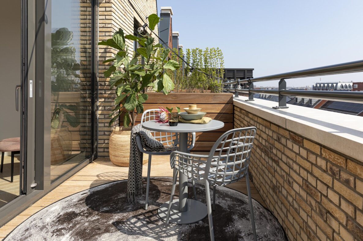 Stół bistro 'Maze' Okrągły 70cm - Zielony