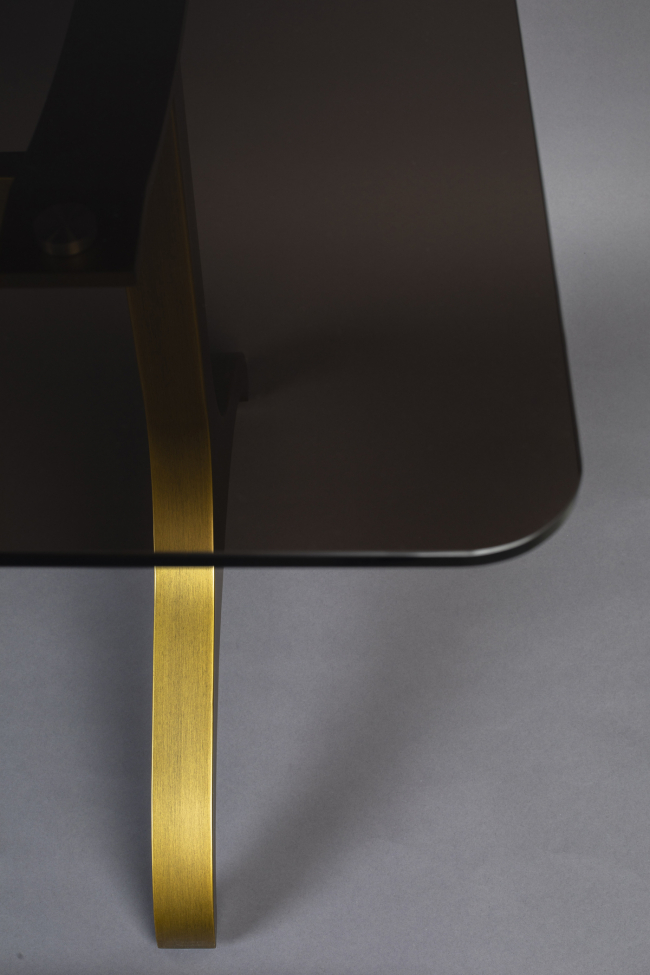 Stół 'Sansa' 180x90cm - Mosiądz