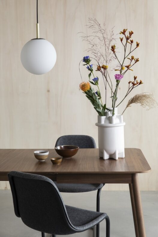 Stół 'Glimpse' 120-162x80cm - Naturalny