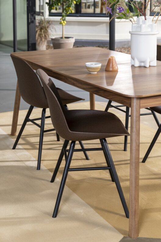 Stół 'Glimpse' 120-162x80cm - Naturalny