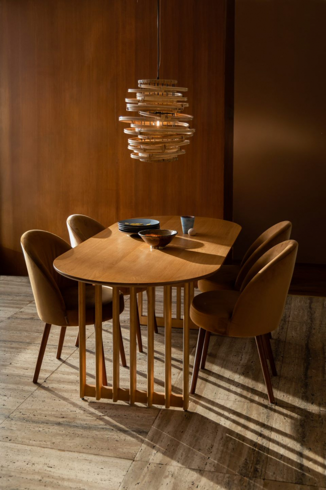 Stół rozkładany 'Barlet' 200-240x90cm - Naturalny