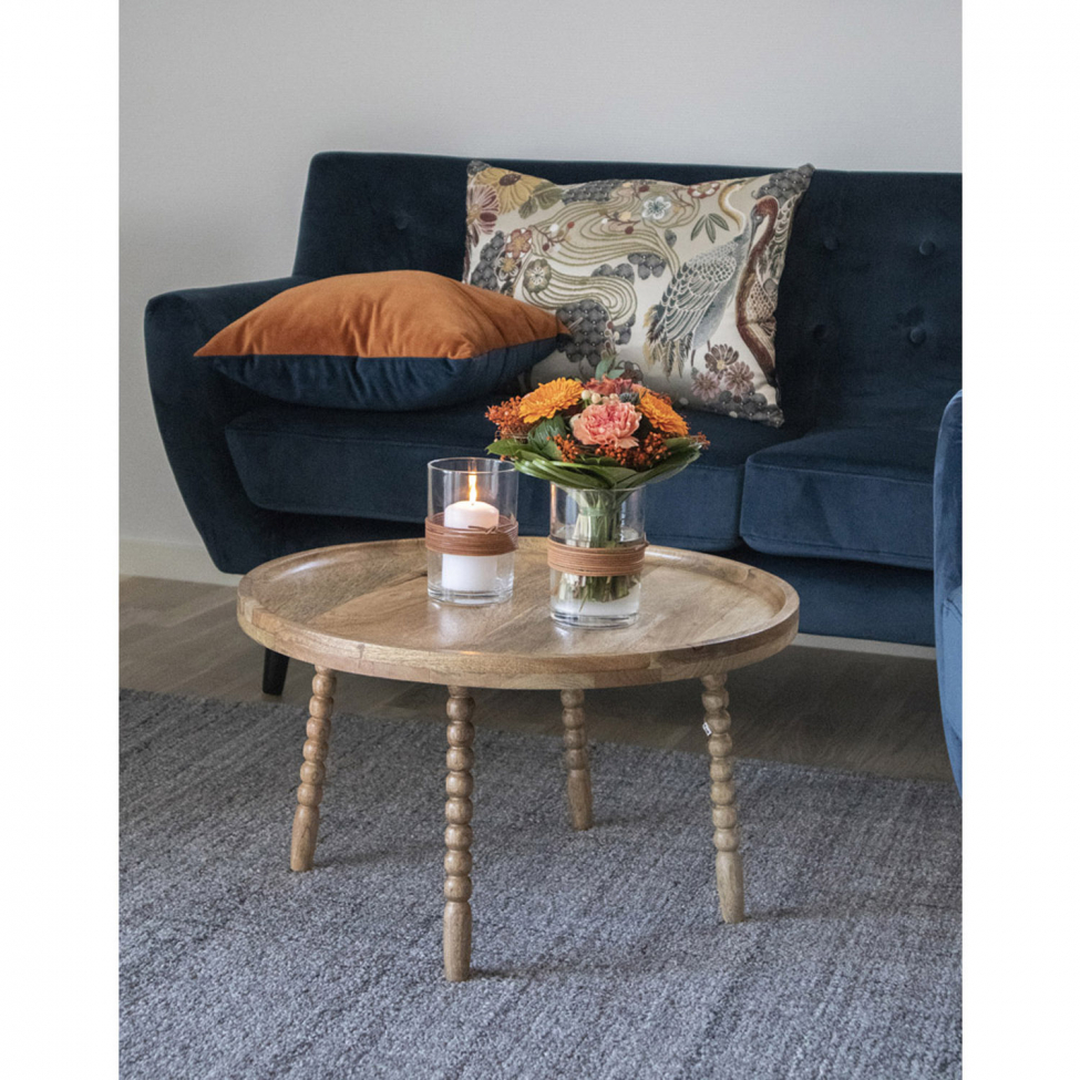 Stolik kawowy 'Jammu' - Naturalny/Drewno