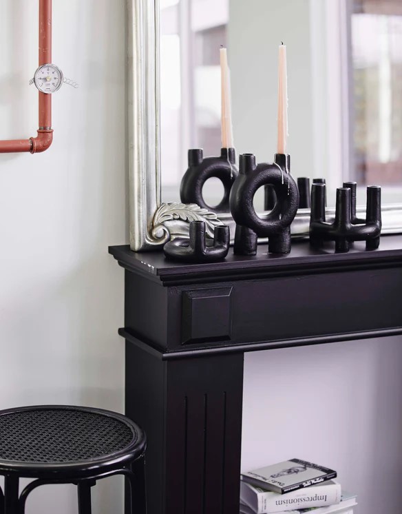 Świecznik 'TORO' - Czarny