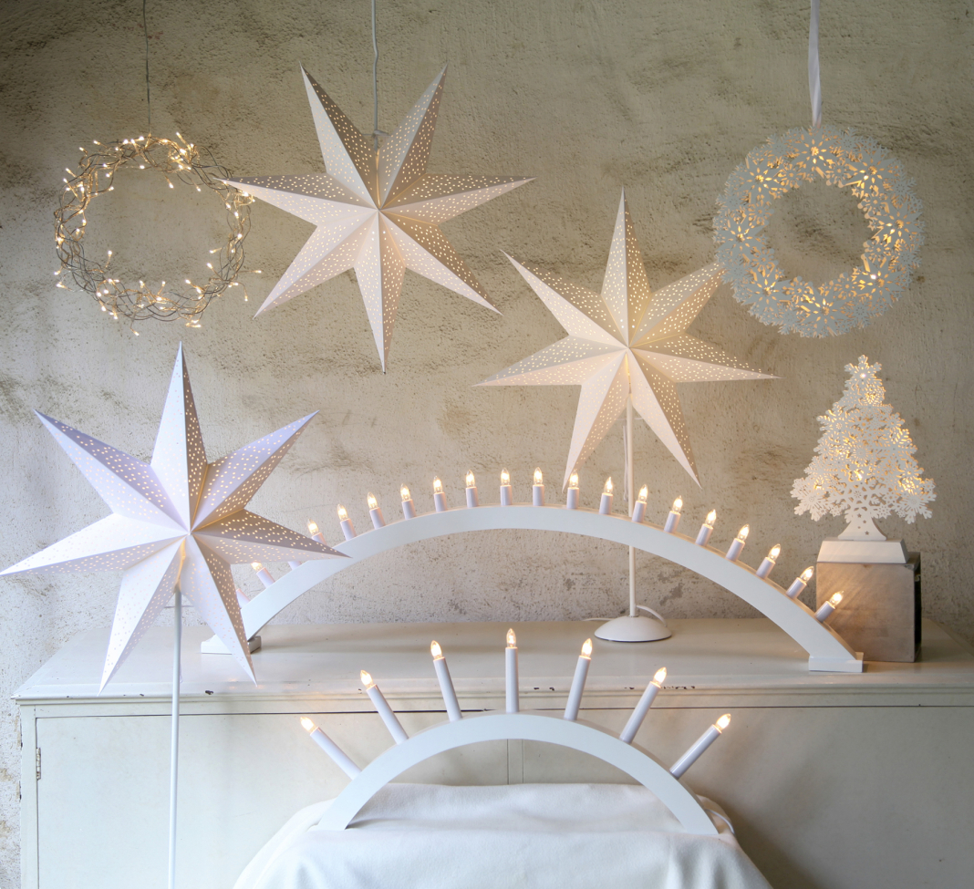 Świecznik adwentowy 'Aura' - Biały