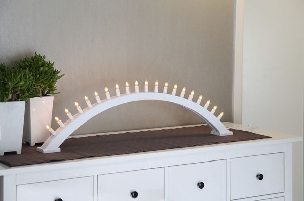 Świecznik 'Kulle' - Biały