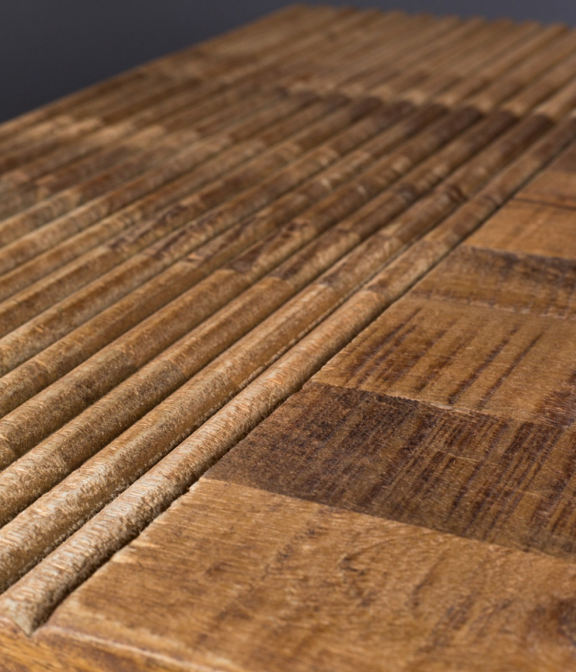 Stolik kawowy 'Randi' - Naturalny/Czarny