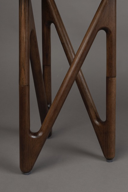 Stolik boczny 'Naia' 40x40 - Brązowy