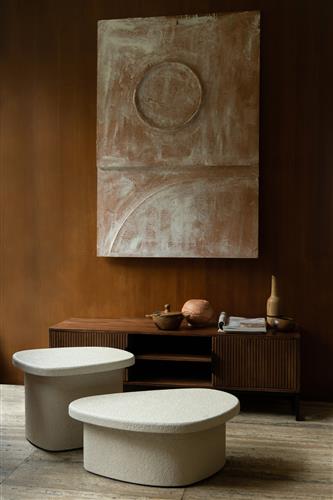 Stolik boczny 'Veda' 41cm - Beżowy