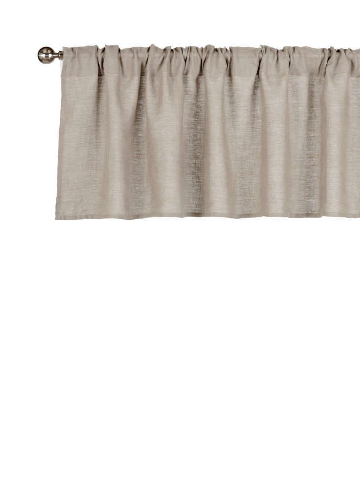 Firanka 'Julie' 50x250 - Len/Biały