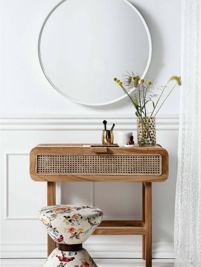 Stolik konsolowy 'Teak' - Natur