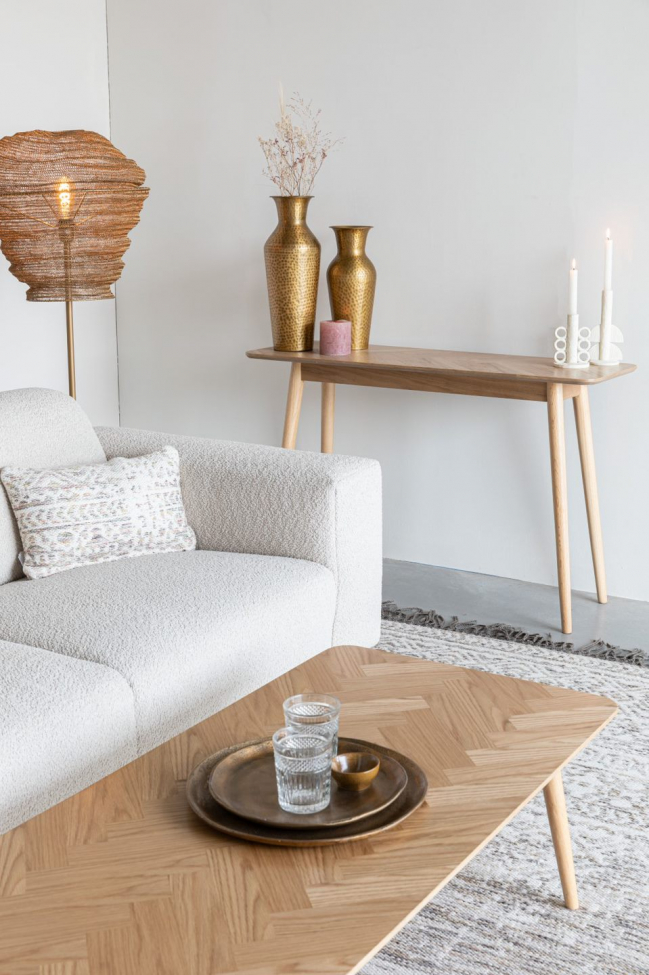 Stolik konsolowy 'Fabio' 120x40cm - Naturalne