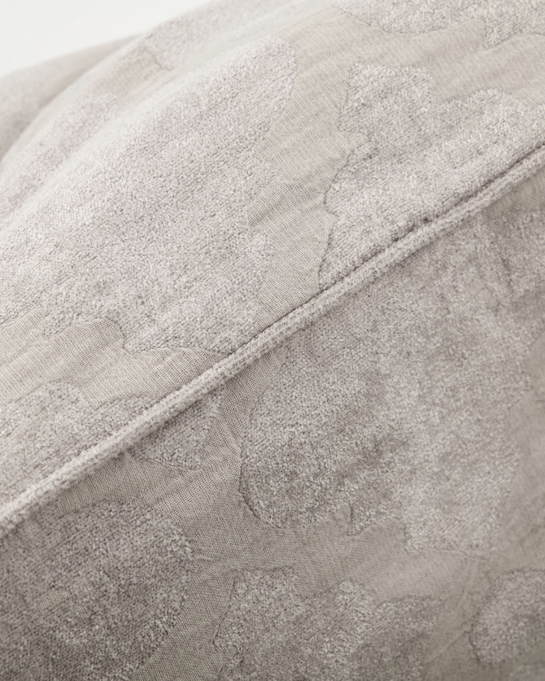 Poszewka na poduszkę 'Wail' 50x50cm - Jasnoszara