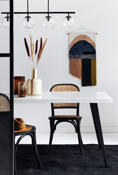 Krzesło 'Wicky' - Czarno-Naturalne