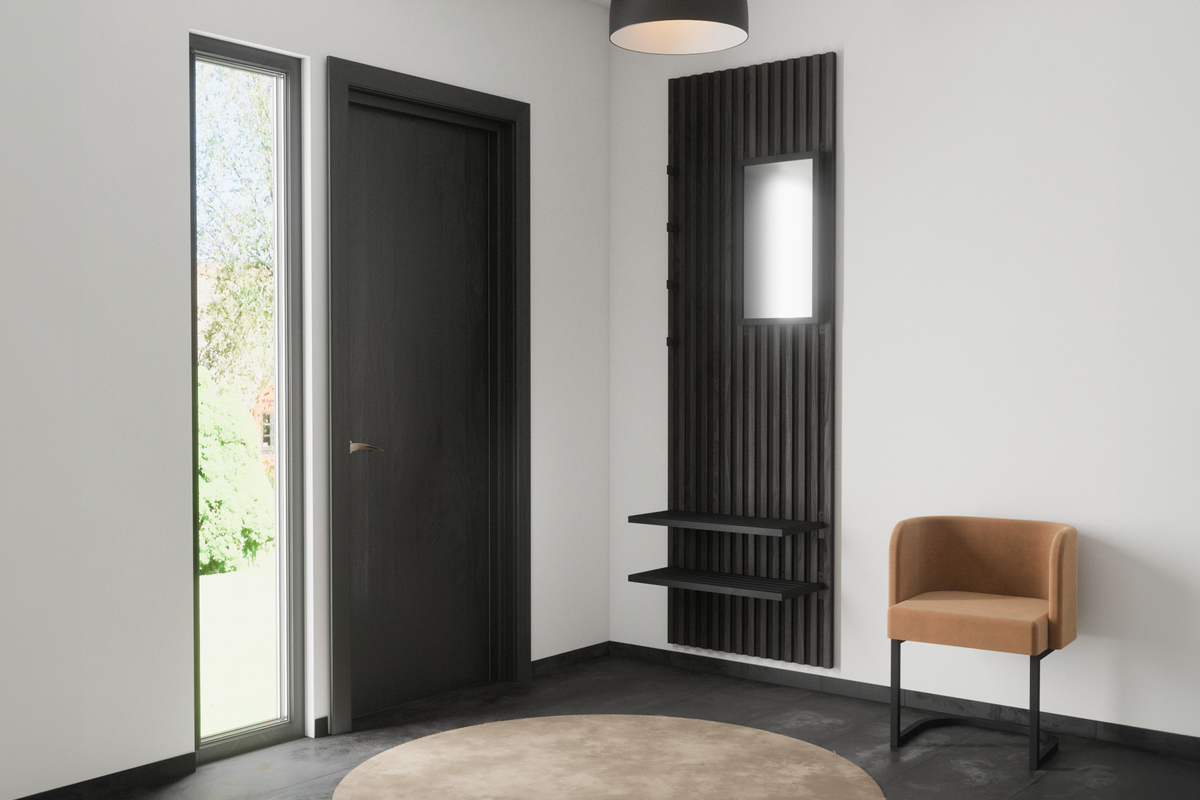 Wieszak 'Campiano' - Brązowy