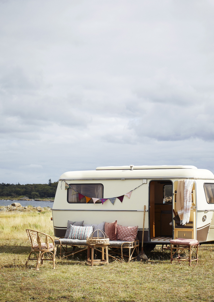 Łóżko dzienne 'Foldable' - Białe/mosiężne