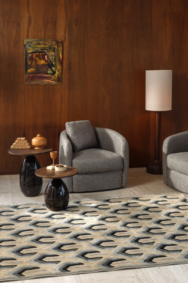 Fotel 'Boho' - Brązowy