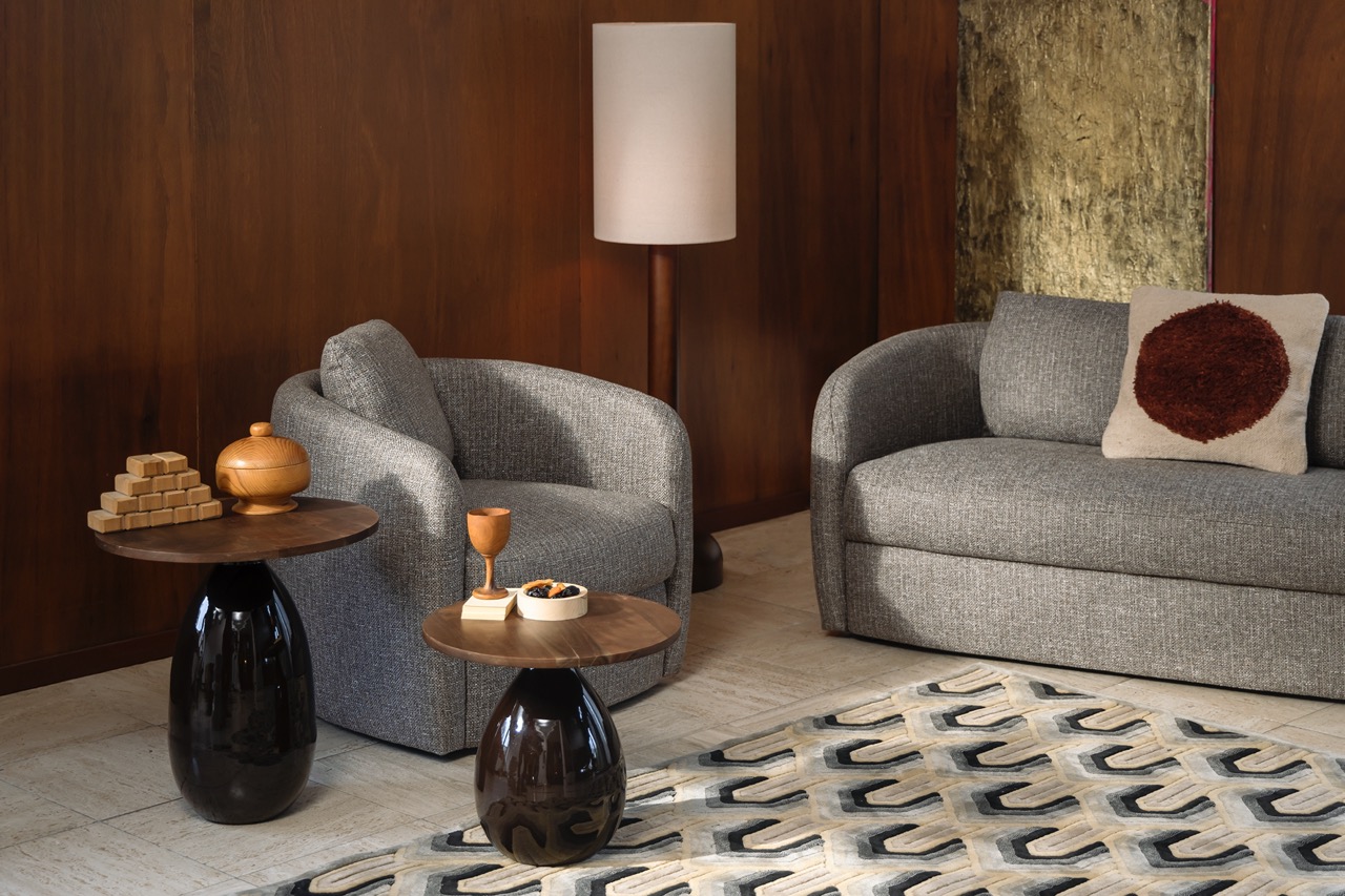 Fotel 'Boho' - Brązowy