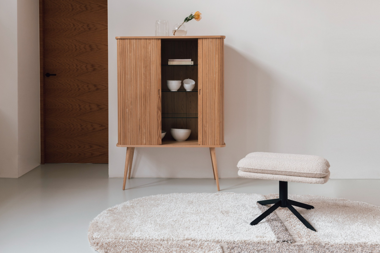 Pufa 'Tyler' - Kość słoniowa