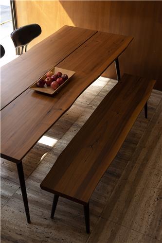 Ławka 'Alagon' 180x40 - Brązowa