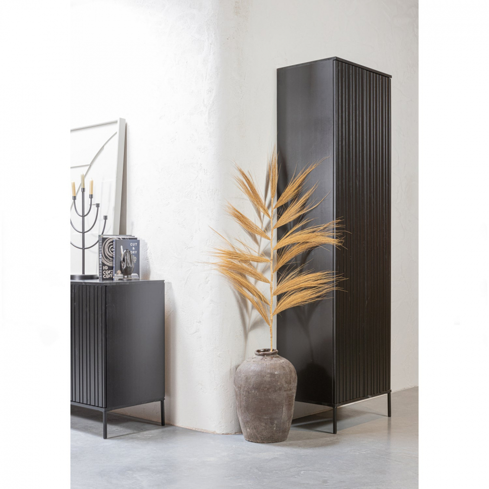 Komoda 'New Gravure' 200 cm - Czarny/Czarny