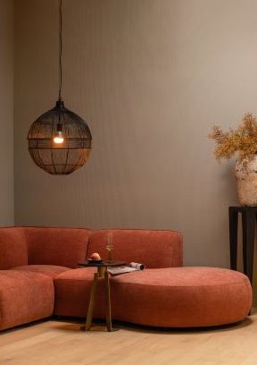 Sofa prawy 'Polly' - Terakota