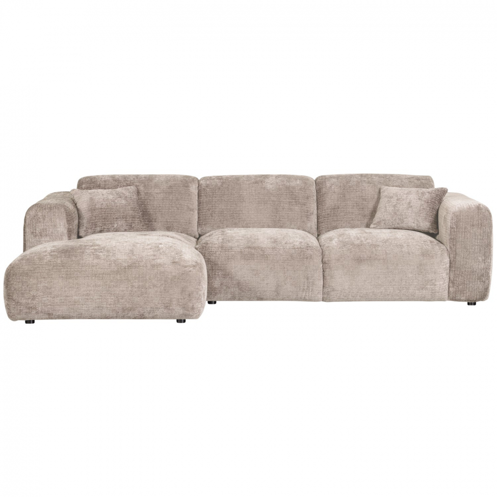 Sofa 'Cloud' 3-osobowa z chaise longue lewa - Szara